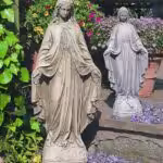 Garden statue of the Virgin Mary